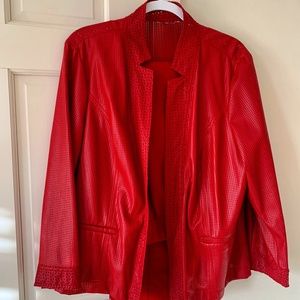 Chico’s  Red Jacket & Pant set